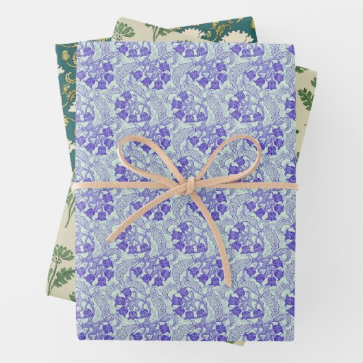 Art Deco Bloemen Set #2 Inpakpapier Vel (In situ)