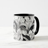 Art Deco bloemenmok Mok (Voorkant rechts)