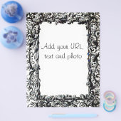 Art Deco bloemenvliegers Flyer (Enkel)