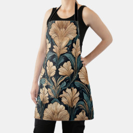 Art Deco Bloemmotief Schort
