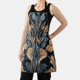 Art Deco Bloemmotief Schort