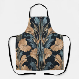 Art Deco Bloemmotief Schort