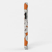 Art Deco bloempatroon - crème op roest Case-Mate iPhone Case (Achterkant/rechts)