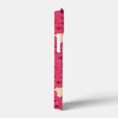 Art Deco bloempatroon - roze en perzik Case-Mate iPhone Case (Achterkant / Rechts)