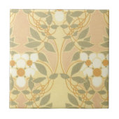 art deco bloempatroon tegeltje (Voorkant)