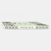 Art Deco Bloemrand Bruiloft met Bijbelverzen Gastenboek (Rug)