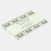 Art Deco Bloemrand Bruiloft met Bijbelverzen Gastenboek (Hoek)