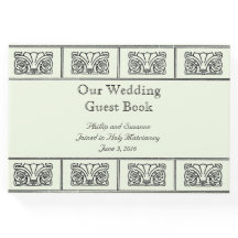 Art Deco Bloemrand Bruiloft met Bijbelverzen