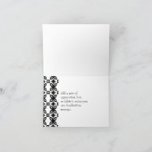 Art Deco Blooms Hartelijk dank Kaart (Binnen)