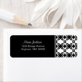 Art Deco Blooms Return Address Labels (Insitu)