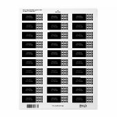 Art Deco Blooms Return Address Labels (Full Sheet)