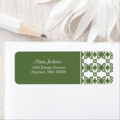 Art Deco Blooms Return Address Labels (Insitu)