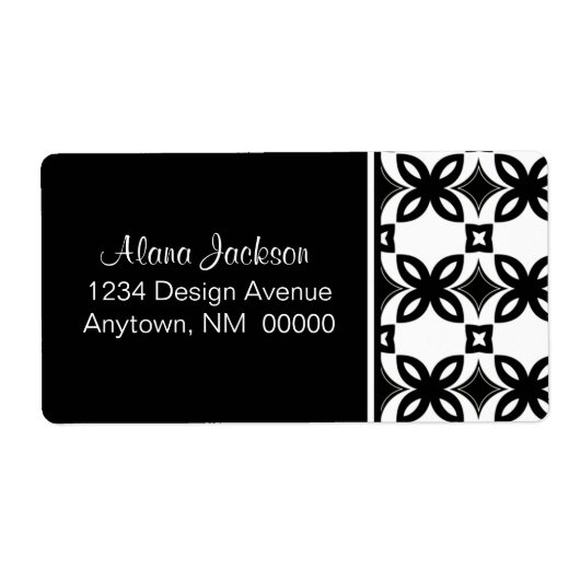 Art Deco Blooms Shipping Labels (Voorkant)