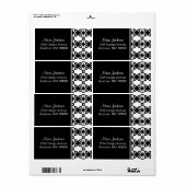 Art Deco Blooms Shipping Labels (Full Sheet)