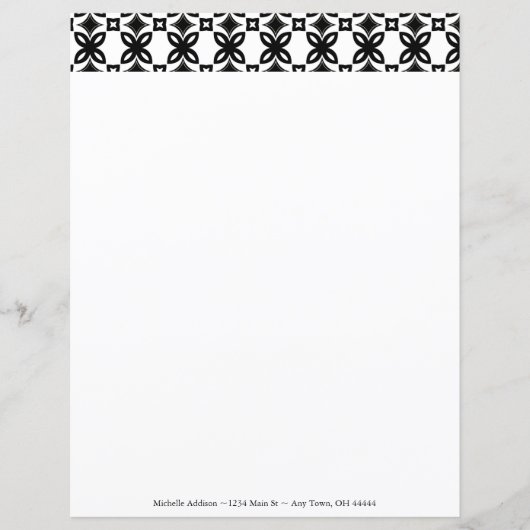 Art Deco Blooms Speciaal Papierblad (Voorkant)