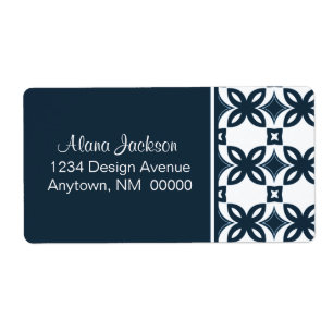 Art Deco Blooms verzendlabels Etiket