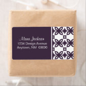 Art Deco Blooms verzendlabels Etiket (Insitu)