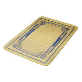 # Art Deco Blue en Gold Badmat (Gekanteld)