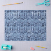 Art Deco Blue Fans en Scroll Work Decoupage Tissuepapier (Craft)