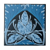 Art Deco Blue Tegeltje (Voorkant)