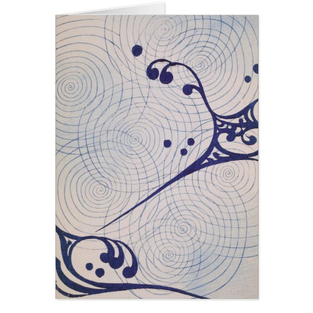  Art Deco Blue Waves (Voorkant)