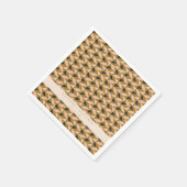 Art Deco Blush Gold Black Weddenschap Aangepast Servet (Hoek)