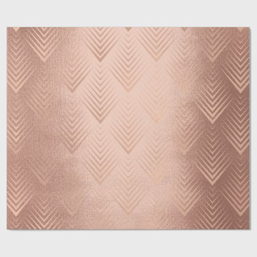 Art Deco Blush Roos Goud Elegant Minimal Geometry Cadeaupapier (Vlak)