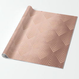 Art Deco Blush Roos Goud Elegant Minimal Geometry Cadeaupapier