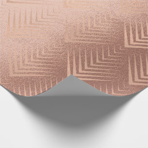 Art Deco Blush Roos Goud Elegant Minimal Geometry Cadeaupapier