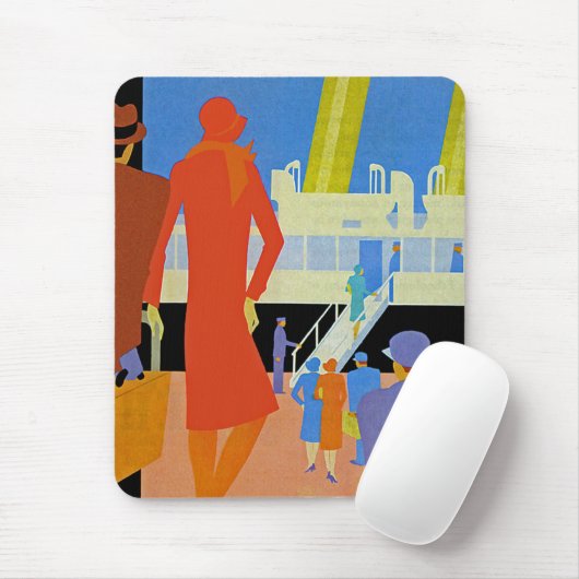 Art Deco Boarding Muismat (Met muis)