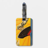 Art Deco Boat Stylish Bagagelabel (Achterkant verticaal)
