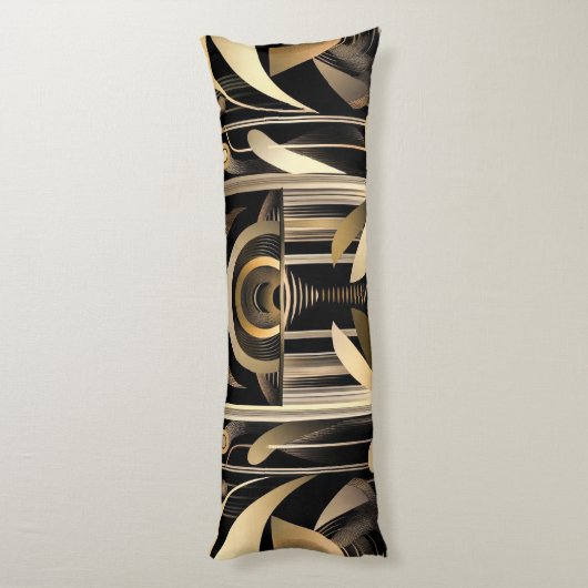 Art Deco Body Pillow Lichaamskussen (Achterkant (Verticaal))