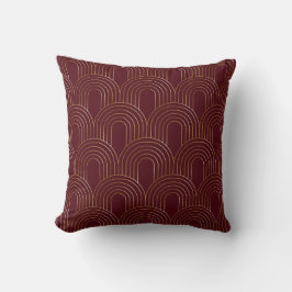 Art Deco Bogen | Elegante Moderne Vintage Schelp Kussen