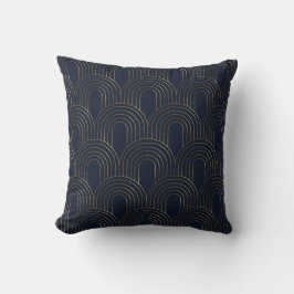 Art Deco Bogen | Elegante Moderne Vintage Schelp Kussen