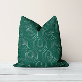 Art Deco Bogen | Elegante Moderne Vintage Schelp Kussen