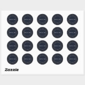 Art Deco Bogen | Elegante "Open Me" Ronde Sticker (Vel)