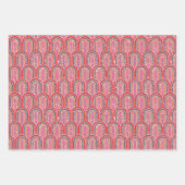 Art Deco-bogen | geometrische retro Inpakpapier Vel (Voorkant 2)