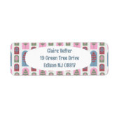 Art Deco Bomen Etiket (Voorkant)