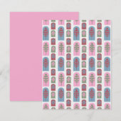 Art Deco Bomen Notitiekaartje (Voorkant / Achterkant)