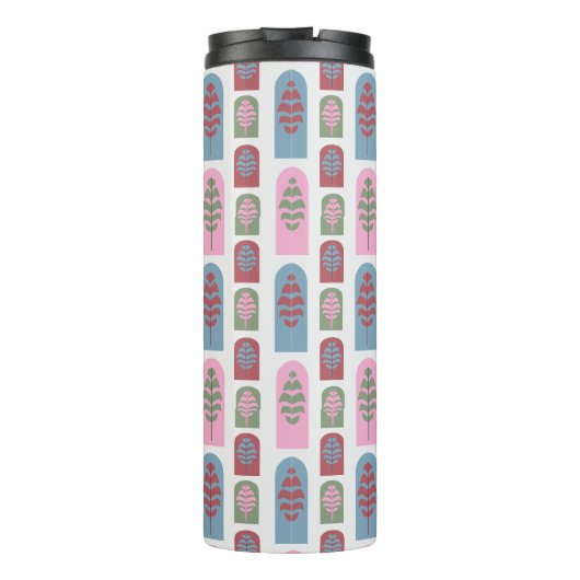 Art Deco Bomen Thermosbeker (Achterkant)