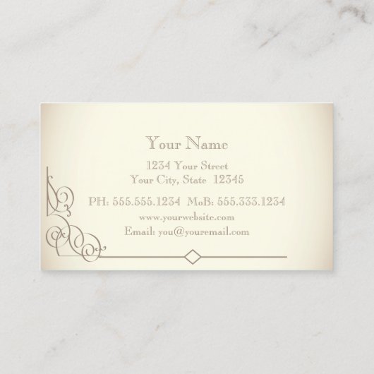  Art Deco BookPlate Visitekaartje (Achterkant)