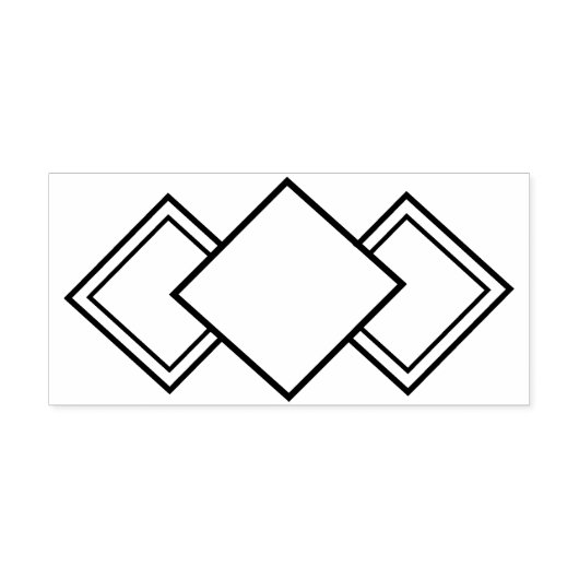 Art Deco Border Art Stempel (Afrduk)