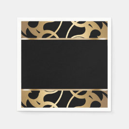 Art Deco Border Gold Servetten