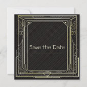 Art Deco Border Save the Date (Voorkant)