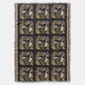 Art Deco Borzoi Blanket Throw Deken (Voorkant Verticaal)