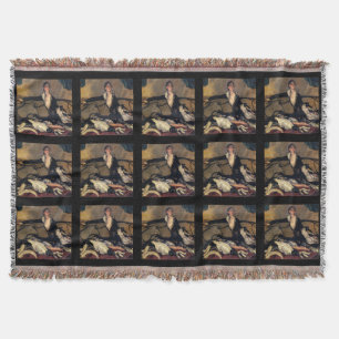 Art Deco Borzoi Blanket Throw Deken