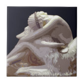 Art Deco Borzoi Love Tegeltje (Voorkant)