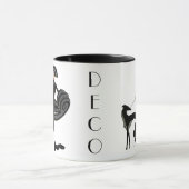 Art Deco Borzoi Mok (Midden)