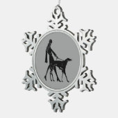 Art Deco Borzoi Ornament (Rechts)
