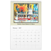 Art Deco Boston Swan Boats Kalender (Feb 2027)